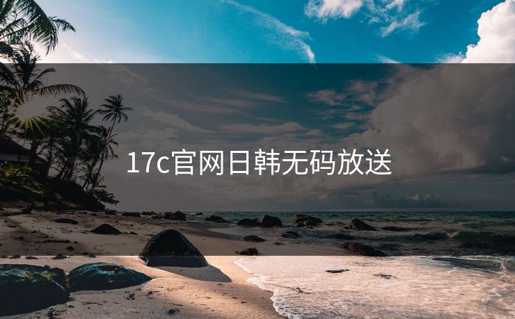 17c官网日韩无码放送